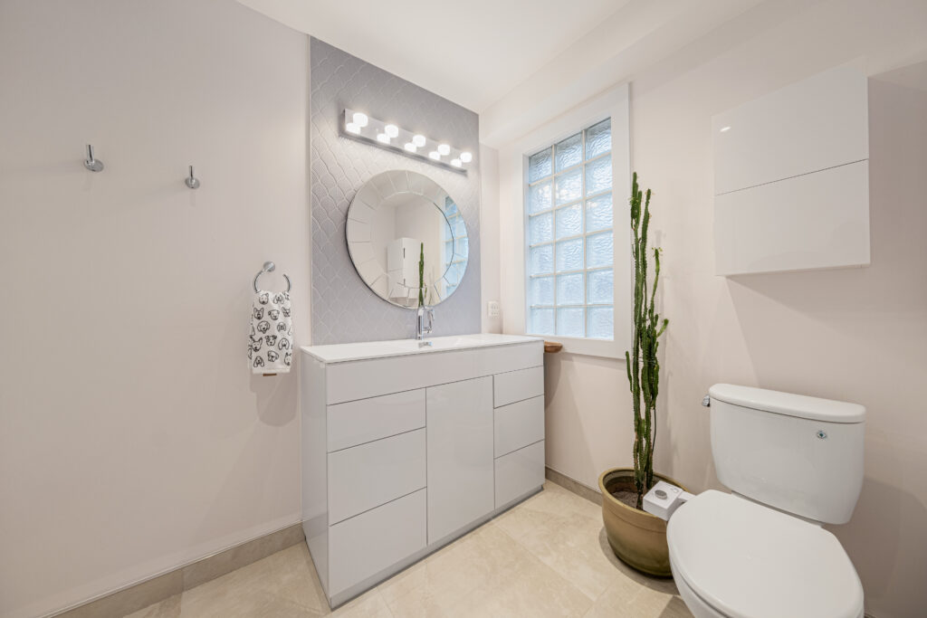 Bathroom Renovation - White Accents